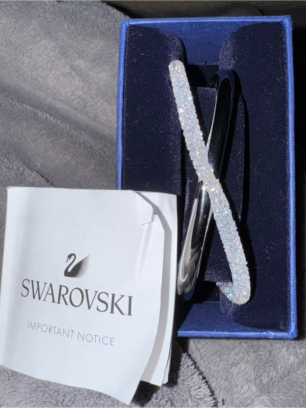 Swarovski White Crystal bracelet. Brand new in box